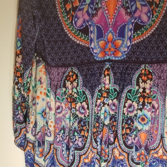 Johnny Was Saba Maxi Dress With Zipper Size XXL Bust 23” Length 59” Waist 21” - Picture 9 of 10